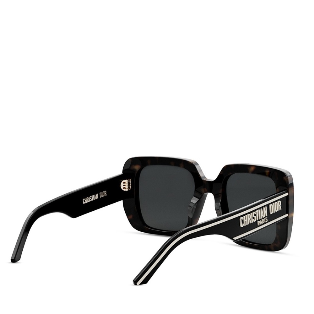 SOLD NWT Authentic Dior Wildior S3U Geometric Sunglasses Dark Havana/Gray Solid - Picture 4 of 14